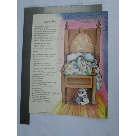 Hairy Toe Poster Anonymous 30268 Poetry VNTG - Picture 5 of 5